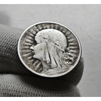 2 злотых 1933 г.  Ядвига, Варшава, лот рп-5,1