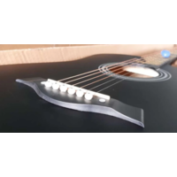 Гитара классическая акустическая шестиструнная чёрная лак