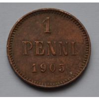 Финляндия, 1 пенни 1905 г.