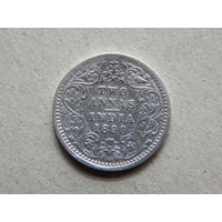 Индия 2 анны 1890г.