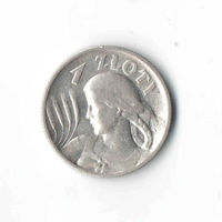 1 злотый Жница 1925 (Точка после даты)