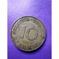 Германия ФРГ 10 пфеннигов 1988 G