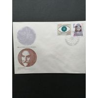 Польша 1989 КПД с полной серией марок "150 лет польской фотографии" (спецгашение) Mi.3232-3233 каталог 0.70 евро