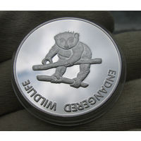 Малави 10 квач 2005 серебрение Лемур