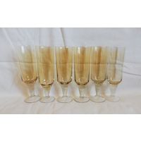 Фужеры,янтарное стекло, 150 мл, СССР.