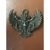 Буддийский бронзовый амулет с изображением бога Ямы