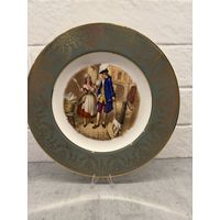 Тарелка. Англия. ПРОДАВЕЦ ЛАВАНДЫ. Позолота.   Распродажа коллекции!!!