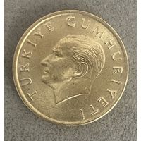 Монета 10.000 лир 1997 год. Турция. С рубля без МЦ.