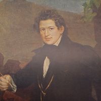 ПОРТРЕТ ХУДОЖНИКА К.П. БРЮЛОВА.  В.А. ТРОПИНИН       Огонек