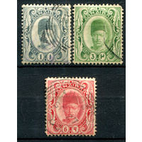 Британские колонии - Султанат Занзибар - 1908/09г. - султан Али ибн Хамуд - 3 марки - гашёные. #4-B5-114-A-1