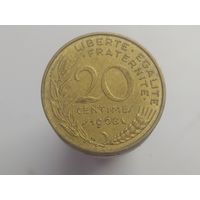 20 сантимов Франция 1968 год  лот 40