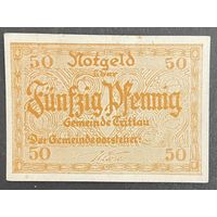 Нотгельд 50 пфеннигов 1922 год. Триттау. Веймарская республика
