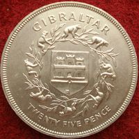 25 пенсов 1977 Гибралтар