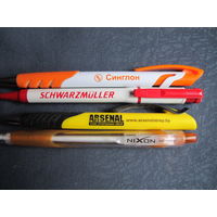 4 фирменные шариковые ручки