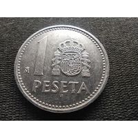 Испания, 1 песета 1987, KM# 821