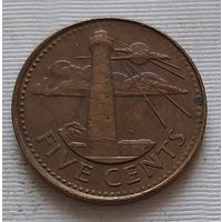 5 центов 2004 г. Барбадос