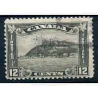 Британские колонии - Канада - 1930/31г. - цитадель Квебека, 12 с - 1 марка - гашёная [Mi 152]. #3-WB-90-A-2