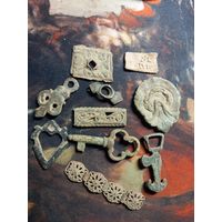 Лот красивых старинных накладок украшений еврейский жетон старт с 10 руб