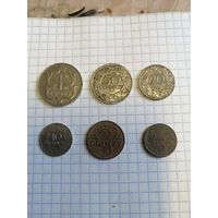 Монеты Польши 6 шт., одним лотом. Старт с 2-х рублей. Смотрите другие лоты много интересного.