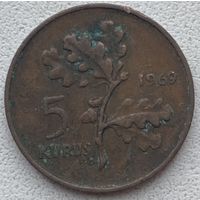 Турция 5 курушей 1969 г.