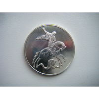 3 рубля 2018г. ГЕОРГИЙ ПОБЕДОНОСЕЦ ммд Ag 999 унция.