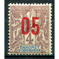 Французские колонии - Дагомея (Бенин) - 1912г. - аллегория, надпечатка 05 на 4 с - 1 марка - MH [Mi 34]. #4-W1-105-A-1