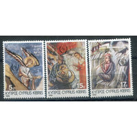 Кипр - 1986г. - рождество - 3 марки - полная серия, MNH [Mi 669-671]. #4-B6-Z-1-18