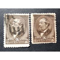 США \а6\ 1882. Персоналии. Президент США \Sc205-2шт разный цвет\кц24дол