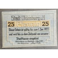 Нотгельд Ольденбур 25 пфеннигов 1922 год. Веймарская республика