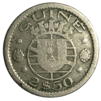 Гвинея-Бисау 2,5 эскудо, 1952