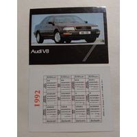 Карманный календарик. Автомобиль.1992 год