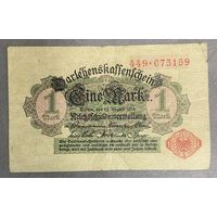 Банкнота 1 марка 1914 год. Германская империя.