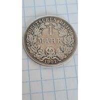 С 1 РУБЛЯ ! МОНЕТА ГЕРМАНИЯ  1 МАРКА 1901 год