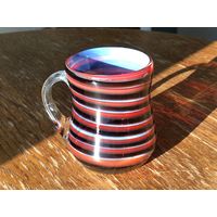 Чашка цветное стекло 10х9см