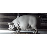 - Статуэтка СВИНОМАТКА Мрамор Вес 25.1 кг 50.5х28х19.5 см выставочный ЭКСКЛЮЗИВ !
