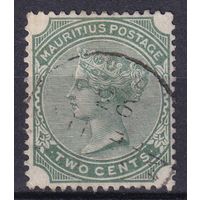 10.BrKM. Великобритания. Колонии. Маврикий. Виктория. Стандарт. 2C. 1885 г. Mi.#67.