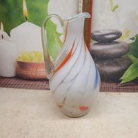 Кувшин цветное стекло 20см ( целый ). СССР