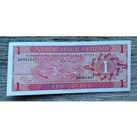 Werty71 Нидерландские Антильские острова (Антилы) 1 гульден 1970 UNC банкнота