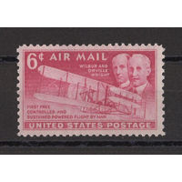 США /United States 1949** Авиация, 46 лет полету братьев Райт, АВИА Почта  Mi#604