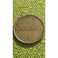 Жетон Nyborg 1 ( единичка )