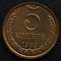 5 копеек 1989 год. Состояние