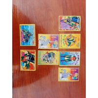 Вкладыш от жвачки KENT Batman and Robin. Лот 8 шт. Редкость. Доставка бесплатно.