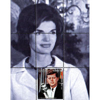 Почтовая марка "J.F. Kennedy and Marylin Monroe" (Лаос)