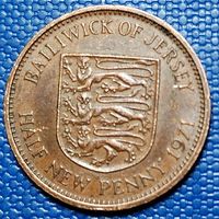 Джерси 1/2 нового пенни 1971 г.