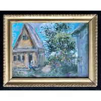 Исаенок Н.И. "Лето в Черневичах", 2000 г. Холст, масло. Размеры: 30х40 см.