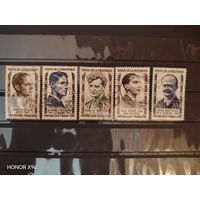 Полная серия Франция Ми 1129-1133 1957 года
