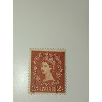 Великобритания 1958 Профиль королевы Елизаветы II.
