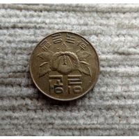Werty71 Южная Корея 1 вона 1967 Цветок Гибискус сирийский