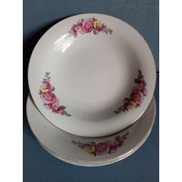 Тарелка 3 шт глубокая Colditz ГДР одним лотом