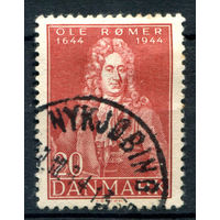 Дания - 1944г. - Оле Кристенсен Рёмер, астроном - 1 марка - полная серия, гашёная [Mi 285]. #3-WB-99-A-2